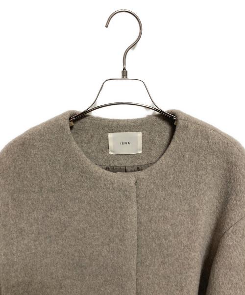 IENA（イエナ）IENA (イエナ) ラムウールノーカラーコート ベージュ サイズ:36の古着・服飾アイテム