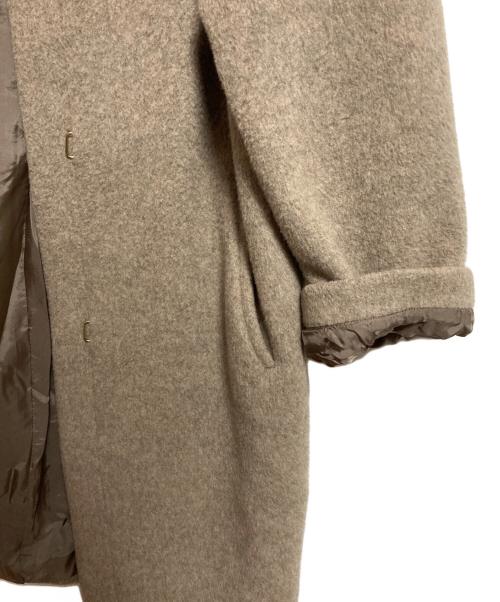 IENA（イエナ）IENA (イエナ) ラムウールノーカラーコート ベージュ サイズ:36の古着・服飾アイテム