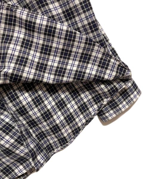 dunhill（ダンヒル）dunhill (ダンヒル) ボタンダウンネルチェックシャツ ネイビー サイズ:Lの古着・服飾アイテム