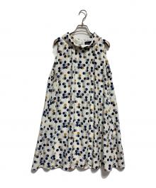 FRED PERRY（フレッドペリー）の古着「WOMEN PRINT SLEEVELESS DRESS」｜アイボリー