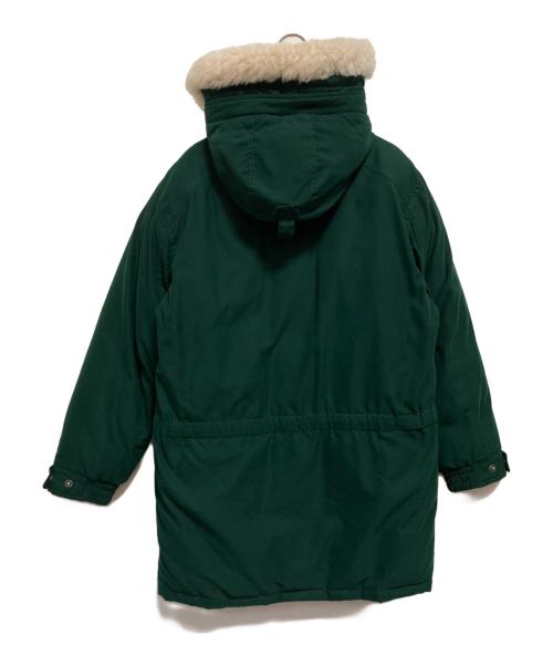 Eddie Bauer（エディーバウアー）Eddie Bauer (エディーバウアー) ファーダウンコート グリーン サイズ:XSの古着・服飾アイテム