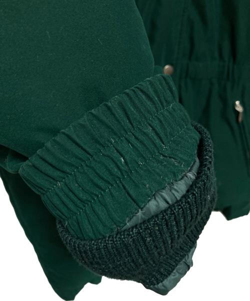 Eddie Bauer（エディーバウアー）Eddie Bauer (エディーバウアー) ファーダウンコート グリーン サイズ:XSの古着・服飾アイテム