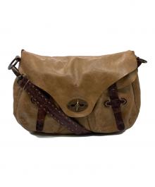 HENRY BEGUELIN（エンリーベグリン）の古着「レザーショルダーバッグ」｜ベージュ