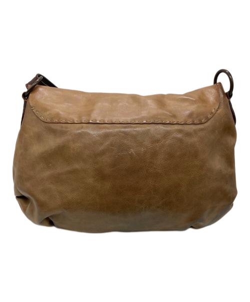 HENRY BEGUELIN（エンリーベグリン）HENRY BEGUELIN (エンリーベグリン) レザーショルダーバッグ ベージュの古着・服飾アイテム