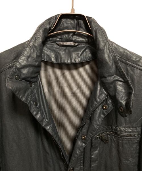 GIORGIO ARMANI（ジョルジョアルマーニ）GIORGIO ARMANI (ジョルジョアルマーニ) 加工ロングコート ネイビー サイズ:52の古着・服飾アイテム