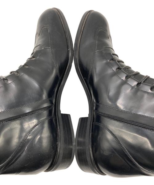 EMPORIO ARMANI（エンポリオ アルマーニ）EMPORIO ARMANI (エンポリオアルマーニ) サイドジップブーツ ブラック サイズ:43の古着・服飾アイテム