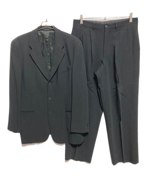 EMPORIO ARMANI（エンポリオアルマーニ）EMPORIO ARMANI (エンポリオアルマーニ) 3Bセットアップスーツ ブラック サイズ:52の古着・服飾アイテム
