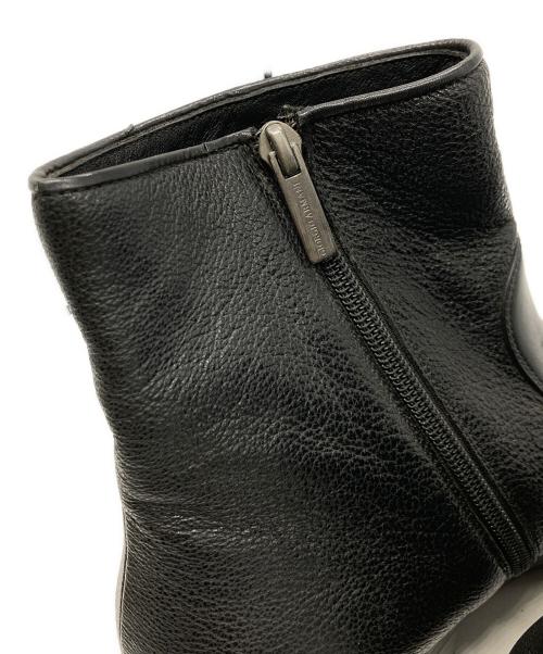 GIORGIO ARMANI（ジョルジョアルマーニ）GIORGIO ARMANI (ジョルジョアルマーニ) サイドジップブーツ ブラック サイズ:43の古着・服飾アイテム