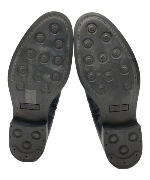 GIORGIO ARMANI（ジョルジョアルマーニ）GIORGIO ARMANI (ジョルジョアルマーニ) サイドジップブーツ ブラック サイズ:43の古着・服飾アイテム