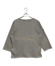 OUTIL（ウティ）の古着「バスクシャツ」｜ホワイト×ネイビー