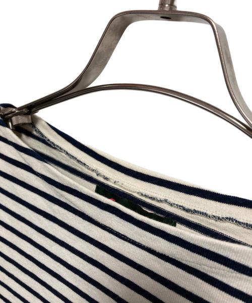 OUTIL（ウティ）OUTIL (ウティ) バスクシャツ ホワイト×ネイビー サイズ:SIZE 2の古着・服飾アイテム