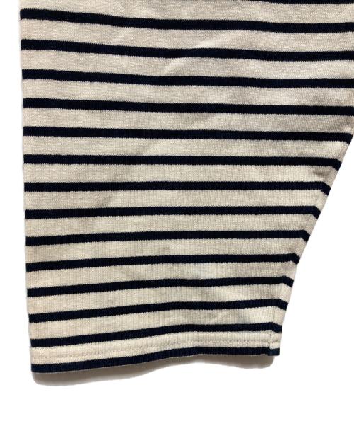 OUTIL（ウティ）OUTIL (ウティ) バスクシャツ ホワイト×ネイビー サイズ:SIZE 2の古着・服飾アイテム