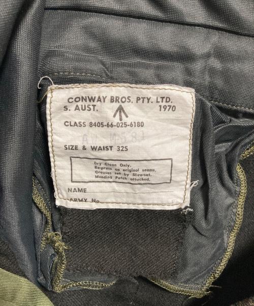 Australian Army（オーストラリア軍）Australian Army (オーストラリア軍) 黒染めウールドレスパンツ ブラック サイズ:32Sの古着・服飾アイテム