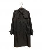 Aquascutumアクアスキュータム）の古着「ライナー付トレンチコート」｜ブラック