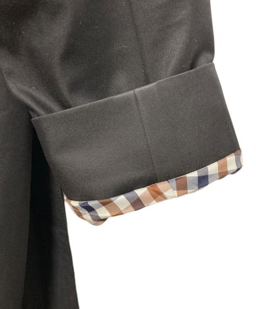 Aquascutum（アクアスキュータム）Aquascutum (アクアスキュータム) ライナー付トレンチコート ブラック サイズ:6の古着・服飾アイテム