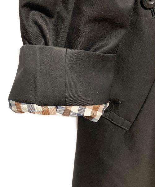 Aquascutum（アクアスキュータム）Aquascutum (アクアスキュータム) ライナー付トレンチコート ブラック サイズ:6の古着・服飾アイテム