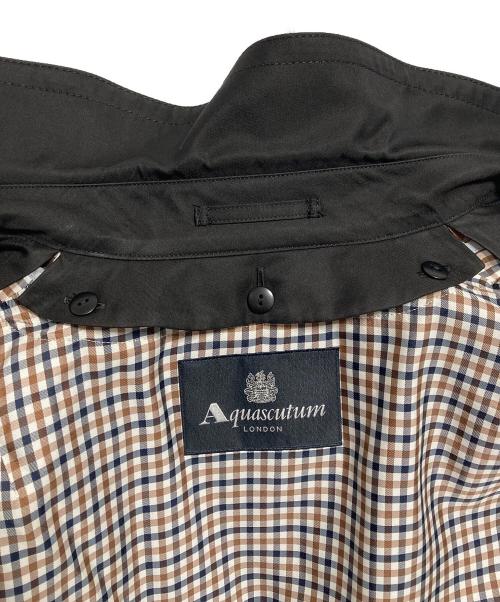 Aquascutum（アクアスキュータム）Aquascutum (アクアスキュータム) ライナー付トレンチコート ブラック サイズ:6の古着・服飾アイテム