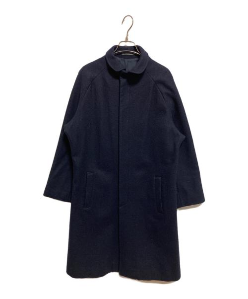 yohji yamamoto+noir（ヨウジヤマモトプリュスノアール）yohji yamamoto+Noir (ヨウジヤマモトプリュスノアール) ウールコート ネイビー サイズ:1の古着・服飾アイテム