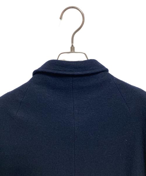 yohji yamamoto+noir（ヨウジヤマモトプリュスノアール）yohji yamamoto+Noir (ヨウジヤマモトプリュスノアール) ウールコート ネイビー サイズ:1の古着・服飾アイテム