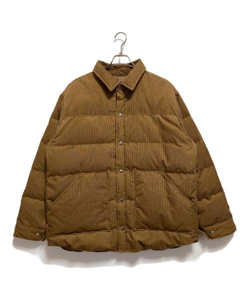 THE NORTHFACE PURPLELABEL（ザ・ノースフェイス パープルレーベル）THE NORTHFACE PURPLELABEL (ザ・ノースフェイス パープルレーベル) Corduroy Down Shirt Jacket ブラウン サイズ:XLの古着・服飾アイテム
