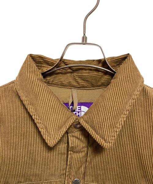 THE NORTHFACE PURPLELABEL（ザ・ノースフェイス パープルレーベル）THE NORTHFACE PURPLELABEL (ザ・ノースフェイス パープルレーベル) Corduroy Down Shirt Jacket ブラウン サイズ:XLの古着・服飾アイテム