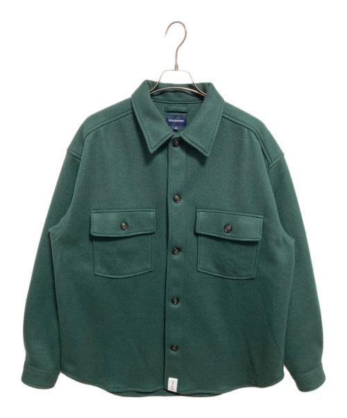 DESCENDANT（ディセンダント）DESCENDANT (ディセンダント) CPOC MELTON LS SHIRT グリーン サイズ:3の古着・服飾アイテム