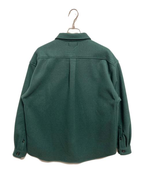 DESCENDANT（ディセンダント）DESCENDANT (ディセンダント) CPOC MELTON LS SHIRT グリーン サイズ:3の古着・服飾アイテム