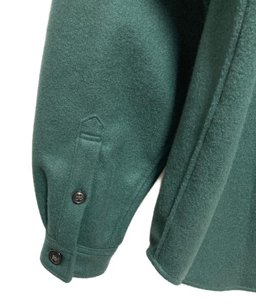 DESCENDANT（ディセンダント）DESCENDANT (ディセンダント) CPOC MELTON LS SHIRT グリーン サイズ:3の古着・服飾アイテム