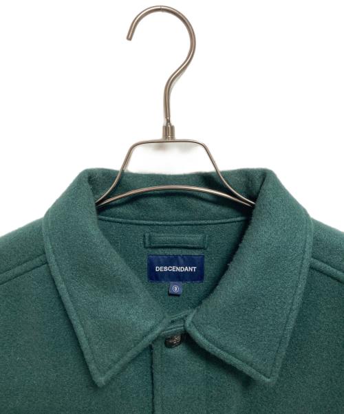 DESCENDANT（ディセンダント）DESCENDANT (ディセンダント) CPOC MELTON LS SHIRT グリーン サイズ:3の古着・服飾アイテム