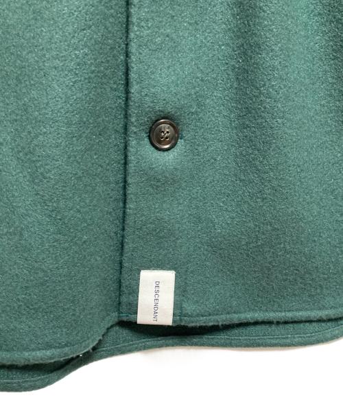 DESCENDANT（ディセンダント）DESCENDANT (ディセンダント) CPOC MELTON LS SHIRT グリーン サイズ:3の古着・服飾アイテム