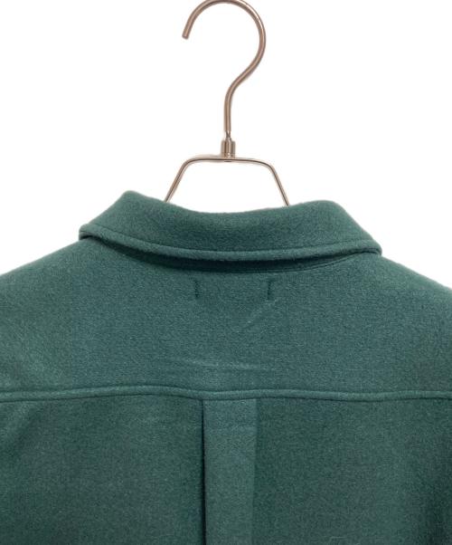DESCENDANT（ディセンダント）DESCENDANT (ディセンダント) CPOC MELTON LS SHIRT グリーン サイズ:3の古着・服飾アイテム