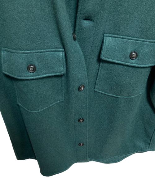 DESCENDANT（ディセンダント）DESCENDANT (ディセンダント) CPOC MELTON LS SHIRT グリーン サイズ:3の古着・服飾アイテム