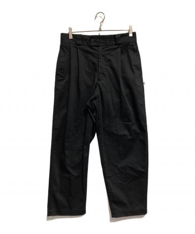 中古・古着通販】CAHLUMN (カウラム) TC Twill 1 Tuck Pants ブラック