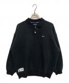DESCENDANTディセンダント）の古着「CACHALOT POLO JERJEY」｜ブラック