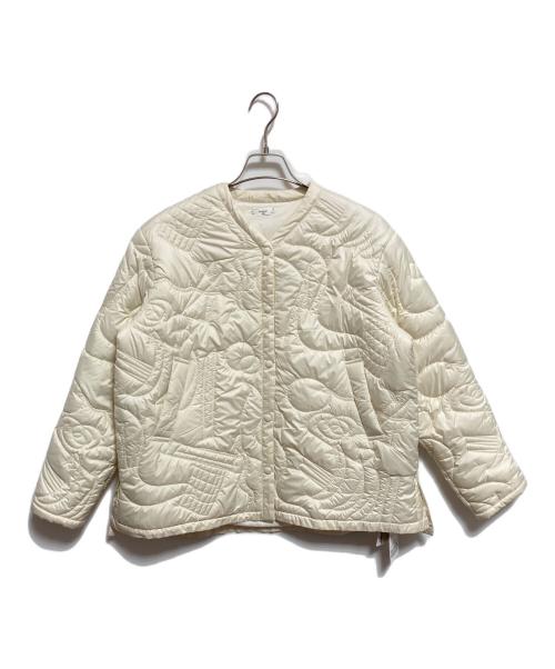 journal standard luxe（ジャーナルスタンダード ラックス）JOURNAL STANDARD LUXE (ジャーナルスタンダード ラックス) manipuri (マニプリ) QUILTED MILITALY JACKET アイボリー サイズ:FREE 未使用品の古着・服飾アイテム