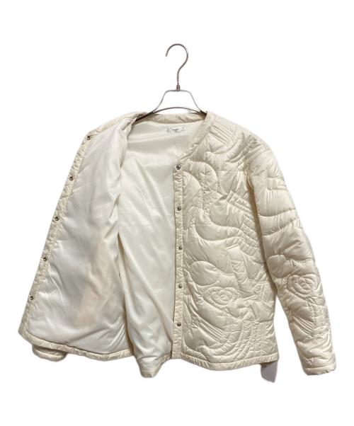 journal standard luxe（ジャーナルスタンダード ラックス）JOURNAL STANDARD LUXE (ジャーナルスタンダード ラックス) manipuri (マニプリ) QUILTED MILITALY JACKET アイボリー サイズ:FREE 未使用品の古着・服飾アイテム