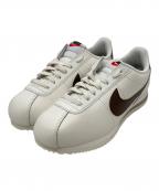 NIKEナイキ）の古着「コルテッツ レザー ローカットスニーカー」｜ホワイト×ブラウン