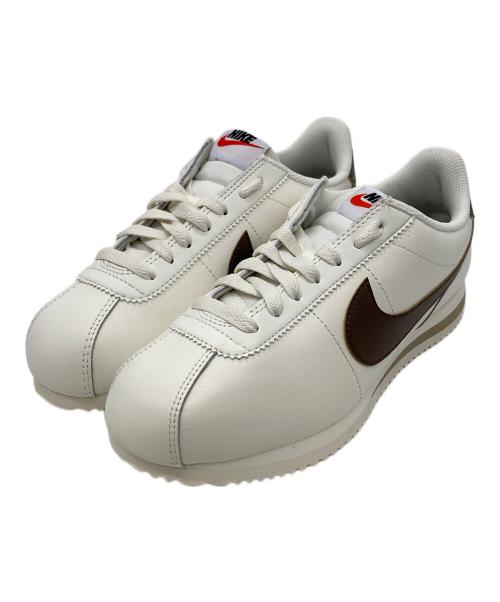 NIKE（ナイキ）NIKE (ナイキ) コルテッツ レザー ローカットスニーカー ホワイト×ブラウン サイズ:24.5の古着・服飾アイテム