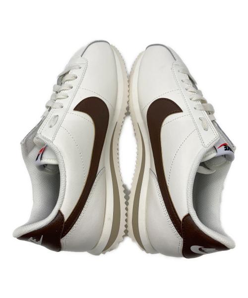 NIKE（ナイキ）NIKE (ナイキ) コルテッツ レザー ローカットスニーカー ホワイト×ブラウン サイズ:24.5の古着・服飾アイテム