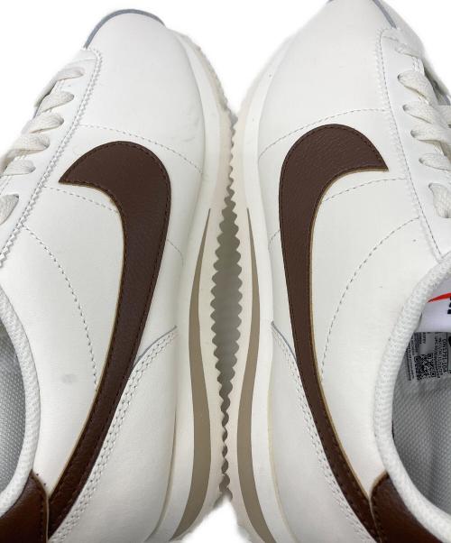 NIKE（ナイキ）NIKE (ナイキ) コルテッツ レザー ローカットスニーカー ホワイト×ブラウン サイズ:24.5の古着・服飾アイテム