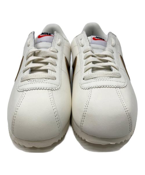 NIKE（ナイキ）NIKE (ナイキ) コルテッツ レザー ローカットスニーカー ホワイト×ブラウン サイズ:24.5の古着・服飾アイテム