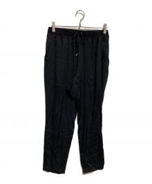 DEUXIEME CLASSE（ドゥーズィエム クラス）の古着「シルクサテンドロストパンツ」｜ブラック