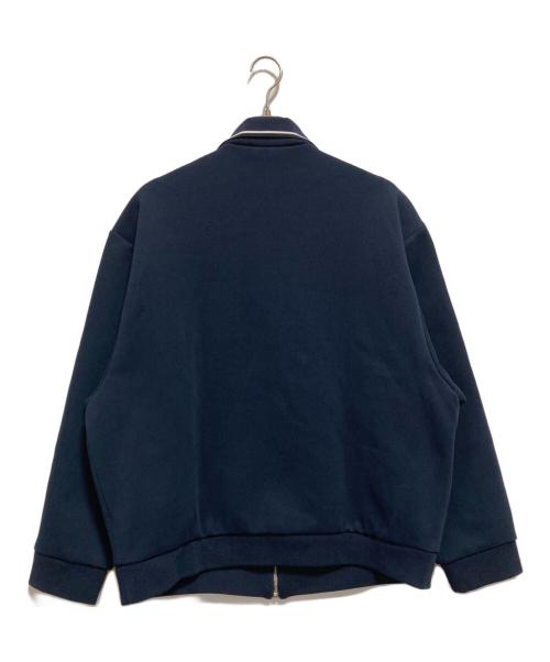 MIU MIU（ミュウミュウ）MIU MIU (ミュウミュウ) ボンデッドピケとテクニカルジャージーのブルゾンジャケット ネイビー サイズ:SIZE 42の古着・服飾アイテム