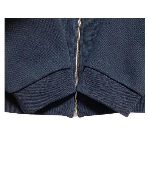 MIU MIU（ミュウミュウ）MIU MIU (ミュウミュウ) ボンデッドピケとテクニカルジャージーのブルゾンジャケット ネイビー サイズ:SIZE 42の古着・服飾アイテム