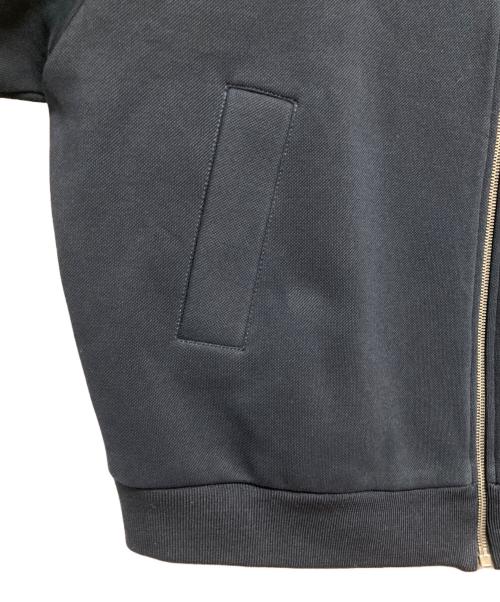 MIU MIU（ミュウミュウ）MIU MIU (ミュウミュウ) ボンデッドピケとテクニカルジャージーのブルゾンジャケット ネイビー サイズ:SIZE 42の古着・服飾アイテム