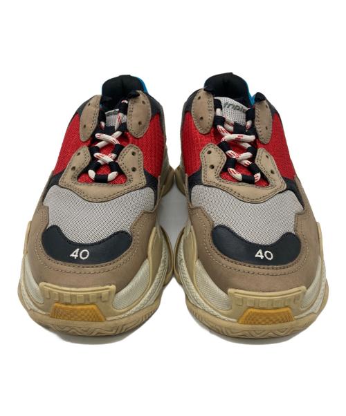 BALENCIAGA（バレンシアガ）BALENCIAGA (バレンシアガ) TRIPLE S ベージュ×ブルー サイズ:26.5の古着・服飾アイテム