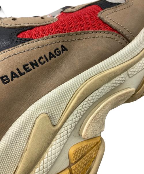 BALENCIAGA（バレンシアガ）BALENCIAGA (バレンシアガ) TRIPLE S ベージュ×ブルー サイズ:26.5の古着・服飾アイテム