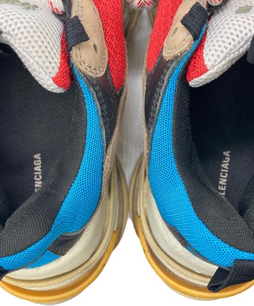BALENCIAGA（バレンシアガ）BALENCIAGA (バレンシアガ) TRIPLE S ベージュ×ブルー サイズ:26.5の古着・服飾アイテム