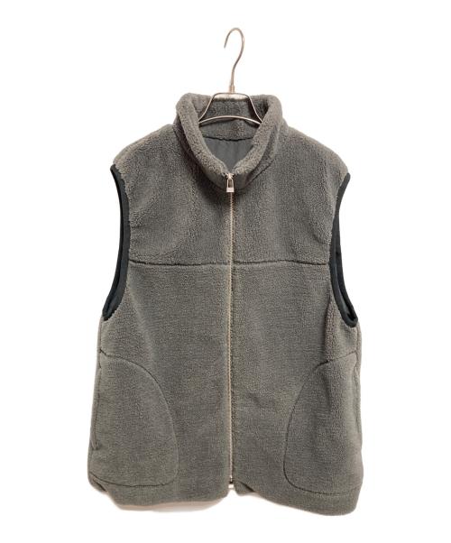 SLOBE IENA（スローブ イエナ）SLOBE IENA (スローブ イエナ) ボアスタンドベスト グレー サイズ:FREEの古着・服飾アイテム