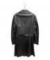 EMPORIO ARMANI (エンポリオアルマーニ) レザートレンチコート ブラック サイズ:48：18000円